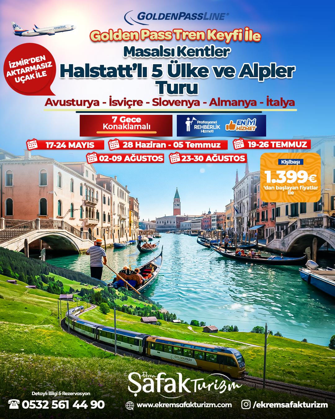 ekrem şafak turizm halstattlı 5 ülke ve alpler turu